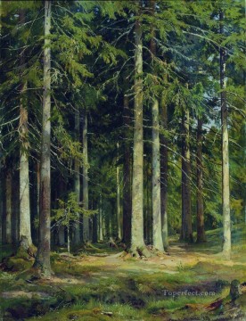 ウッズ Painting - モミの森 1891 古典的な風景 イワン・イワノビッチの木